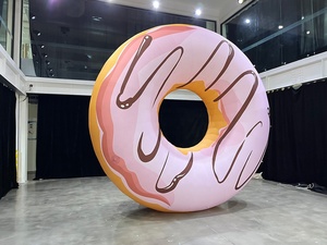 Decoración para Eventos Promocionales <span class=keywords><strong>de</strong></span> Tiendas <span class=keywords><strong>de</strong></span> Postres, Donut Inflable LED <span class=keywords><strong>de</strong></span> PVC, Modelos <span class=keywords><strong>de</strong></span> Comida Inflables, Anillo <span class=keywords><strong>de</strong></span> Donut Inflable Personalizado - Product Image 3