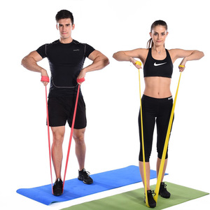 Bande de résistance Huian en latex pour yoga, fitness, étirements, course à pied, mise en forme du corps, équipement de musculation. - Product Image 1