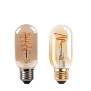 China Supplier Customized Warm White E27 220v 110v 4w Vintage Tubular Soft Filament Led Bulb