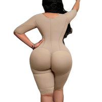 En gros Fajas Colombianas sculptantes intégrales post-opératoires BBL, amincissantes pour les bras, longueur genou, pour la phase 1 post-chirurgie, avec entrejambe ouvert