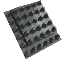 Planche rainurée en HDPE imperméable et drainante, personnalisable, adaptée aux chantiers de construction, aux sous-sols et aux toitures de garages