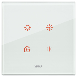 VIMAR <b>Touch</b> <b>Switch</b> 4 Button Glass Panel Smart Home Control - Product Image 1