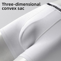 Caleçons Boxers Classiques pour Hommes avec Logo Gris et Blanc, Bande Élastique, Sous-vêtements Masculins 95% Coton 5% Spandex