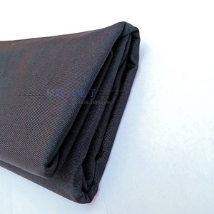 Spandex <b>Fabric</b> Stretch Knitted Plain Black 150mm X 70mm Medium <b>Weight</b> For Garments Lining - Product Image 1