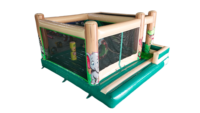 Château gonflable commercial à thème animalier, combo trampoline gonflable pour enfants, parc d'attractions