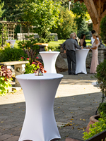 Vente en gros de haute qualité écologique Bistro Cocktail Table de bar haute pliante en plastique pour boîte de nuit, jardin, hôtel et fête