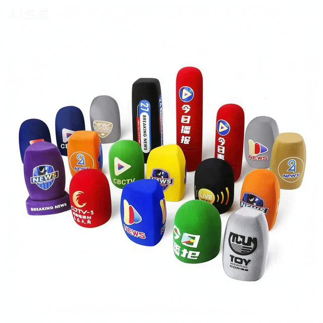 Logo OEM Big Wireless Microphone Foam Box Noise Reduction Windproof Lightweight Customizable Logo Sponge Cap for Vlog Interview