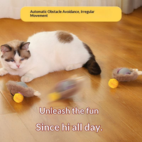 Jouet interactif intelligent en peluche silicone pour chat, fabriqué à Wenzhou, pour l'auto-entretenissement et le soulagement de l'ennui des chats