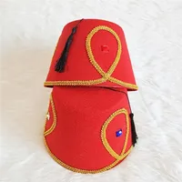 Sombrero festivo de Fez Sombreros marroquíes Sombrero turco de moda para fiestas de disfraces