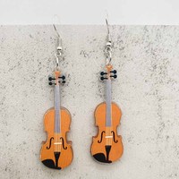 Nouvelles boucles d'oreilles en acrylique pour guitare électronique, boucles d'oreilles en acrylique personnalisées pour instrument de musique hip-hop à la mode