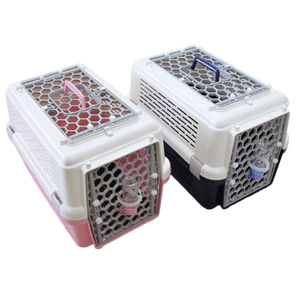 843-A Durable Plastic Pet Limo With Sunroof and a 100Cc Drinker Pet Carrier Trolley Suitcase <b>Cage</b> <b>for</b> <b>Cats</b> - Product Image 2