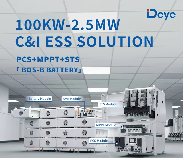 BOS-B Pro-A3 100kWh+ C&I ESS Solution , Industrial Battery Storage System, Solar Energy Management, Peak Shaving & Backup Power