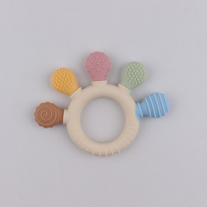 <span class=keywords><strong>Mordedor</strong></span> de silicona suave con sonajero para bebés, ecológico, para bebés y niños pequeños - Product Image 6