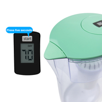 Carafe purificatrice d'eau alcaline portable en plastique sans BPA de 3,5 L avec filtre PH