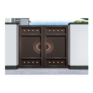 Porte d'entrée en fer forgé pour maison française, Double tuyau en fer forgé, grille d'entrée, Design mexicain - Product Image 6