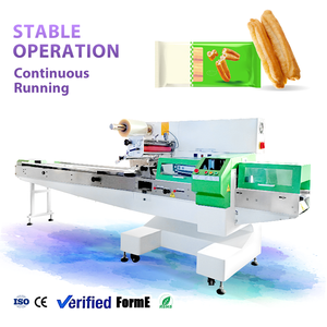 Good Price Automatic Flow Packaging Machine Danish Roll Fried Dough Sticks Horizontal Pillow Packaging Machine - Product Image 1