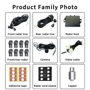 Kit radar de stationnement pour Nissan Sylphy 2020-2024, 8 capteurs, double capteur avant et arrière, avec affichage vidéo pour aide au stationnement et détection d'angle mort - Product Image 2