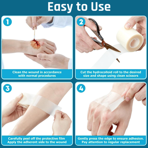 pansement hydrocolloïde cosmétique de qualité médicale pour le soin des plaies de prévention des ampoules - Product Image 3