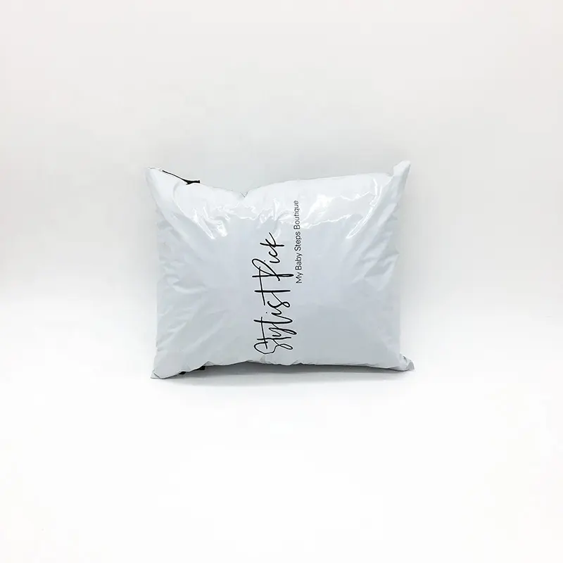 カラークーリエピンク/ホワイトUPSメーラー返品可能な郵送バッグカスタムロゴプラスチックプリントポリメーラー
