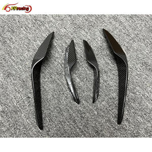 Canards de pare-chocs avant en fibre de carbone brillant sec de Style PT pour <span class=keywords><strong>Lambo</strong></span> <span class=keywords><strong>Huracan</strong></span> <span class=keywords><strong>EVO</strong></span> 2019-2021 - Product Image 4