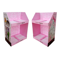 OEM ODM publicidad personalizada 3 niveles estantes cartón papel mostrador exhibición PDQ mesa superior exhibición soportes para juguetes