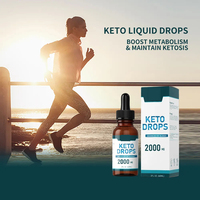 Produits coupe-faim : Gouttes Keto BHB Pures pour la combustion des graisses, favorisent la minceur, accélèrent la cétose, Gouttes KetoDiet, Vitamines