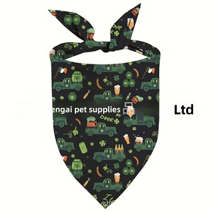 Venta Directa <span class=keywords><strong>de</strong></span> Fábrica: Pañuelo para Mascotas Estilo Irlandé<span class=keywords><strong>s</strong></span> <span class=keywords><strong>de</strong></span> Poliéster con Patrón <span class=keywords><strong>de</strong></span> Trébol, Babero Antisaliva y <span class=keywords><strong>Gorro</strong></span> Verde para el Día <span class=keywords><strong>de</strong></span> San Patricio (Instagram) - Product Image 4