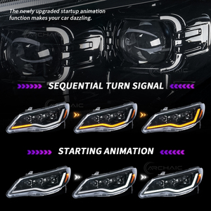 ไฟหน้าแบบโบราณสำหรับฮอนด้าซีวิคซีดาน FD1 FD2 FD3ประเภท R CIIMO Acura csx 8th Gen 2005-2012อุปกรณ์เสริมไฟหน้า LED - Product Image 5
