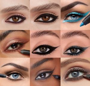 Label privé <span class=keywords><strong>Khol</strong></span> Eyeliner Crayon Eyeliner solide et imperméable à l'eau Crayon Eyeliner Gel noir anti-taches végétalien longue durée Crayon pour les <span class=keywords><strong>yeux</strong></span> Cosm - Product Image 2