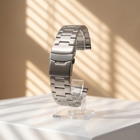 Bracelet de montre en acier inoxydable 316L, directement de l'usine, 20/22/24 mm, confortable, fin, respirant, étanche, pour la plongée