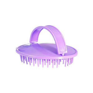 Cepillo de limpieza para la cabeza, portátil, redondo, de plástico PP, impermeable, para adultos, para peluquería, uso en baño, en seco y húmedo - Product Image 3