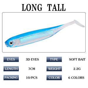 เหยื่อปลอม XY-99 ขนาด 70 มม. น้ำหนัก 2.2 กรัม สำหรับตกปลาในน้ำจืด เหยื่อปลอมที่เหมือนจริง - Product Image 3