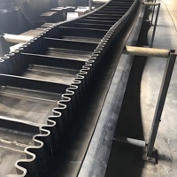 Bande transporteuse en caoutchouc naturel YUPHENG avec jupes latérales et crampons pour machines agricoles, service de moulage, origine Shandong