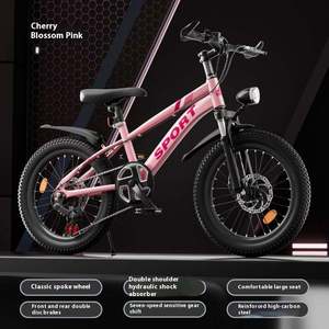 <span class=keywords><strong>Bicicleta</strong></span> Infantil para Niños y Niñas, <span class=keywords><strong>Bicicleta</strong></span> de Montaña con Doble Freno de Disco y Amortiguación, Cuadro de Acero al Carbono con Resorte - Product Image 6
