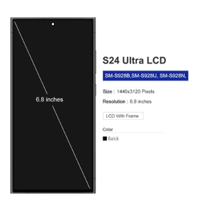 Assemblage LCD TFT pour Samsung Galaxy S24 Ultra <span class=keywords><strong>S908B</strong></span> <span class=keywords><strong>SM</strong></span>-<span class=keywords><strong>S908B</strong></span>/DS assemblage d'affichage LCD TFT avec cadre - Product Image 1
