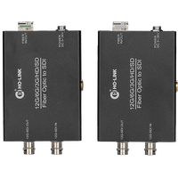 Convertisseur de signal pathologique bidirectionnel 12G SDI sur fibre optique avec modules SFP