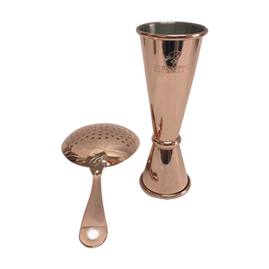 SIPSMITH Jigger de acero inoxidable dorado con logotipo personalizado grabado con láser para <span class=keywords><strong>Auchentoshan</strong></span> Auchroisk Auld Alliance - Product Image 2