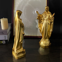 Statue de la Vierge Marie en résine blanche, sculpture catholique, figurine de la Madone pour la décoration de la maison