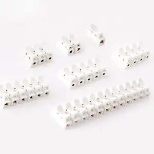 CH1 CH2 CH3 CH4 CH5 CH6 CH12 High Pressure Resistant 10A 220V Push Quick Wire Cable Connector White Wiring Terminal