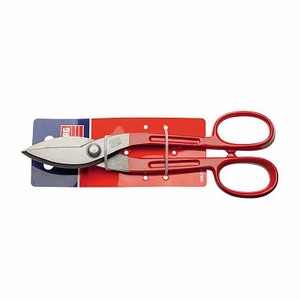 Usag Ciseaux multi-usages 200 mm en acier inoxydable, lame rouge, bord lisse, outils de bricolage D 204 - Product Image 1
