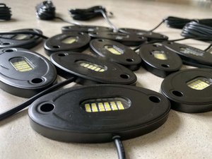 24 sáng trắng LED Rock ánh sáng Kit Đèn PHA ĐUÔI ánh sáng góc ánh sáng với màu trắng tinh khiết sét Rock cho 12V xe - Product Image 4