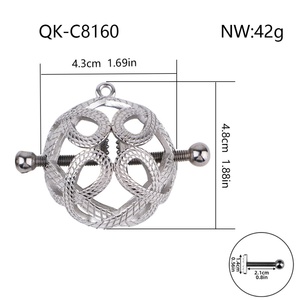 QKKQ Pinzas Metálicas para Pezones, Cubrepezones Sexys para Mujer, Juego de Bondage BDSM, Pinzas Eróticas para Pezones, Clips para Senos, Juguetes Sexuales SM para Dolor y Placer - Product Image 3