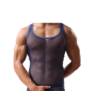 Camisetas sin mangas con botones Blank Muscle Hip Hop para hombre, fitness, culturismo, gimnasio, trabajo, 100% algodón, transpirable, de secado rápido, personalizable - Product Image 2