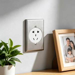 <span class=keywords><strong>Plaque</strong></span> murale en acier inoxydable brossé, cache-prise électrique à trou rond, norme américaine 6-30R/6-50R/14-30R/14-50R/TT-30 RSocket Cover - Product Image 6