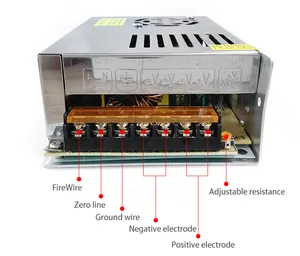 Fuente de alimentación conmutada LED CCTV, el mejor precio, 5V, 12V, 24V, 1A, 2A, 3A, 5A, 10A, 15A, 20A, 25A, 30A, 40A, 50A, 60A, 80a, 600w, 800w, 1000w