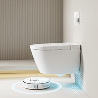 Hôtel de luxe p-trap lavage automatique toilettes suspendues wc automatique intelligent