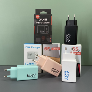 65W Gan ad alta velocità pieghevole scrivania statico USB caricatore da parete con Logo personalizzato pieghevole adattatore per cellulare con protezione OTP - Product Image 2