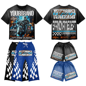 顶级t恤男装Y2K街装定制t恤100% 棉复古印花明星t恤 - Product Image 3