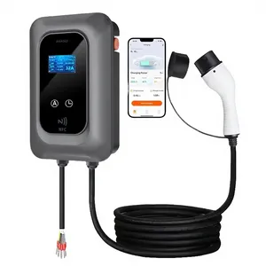 Nuevo Cargador <span class=keywords><strong>de</strong></span> Vehículos Eléctricos Inteligente <span class=keywords><strong>de</strong></span> Pared <span class=keywords><strong>de</strong></span> 7kW 9kW, Estación <span class=keywords><strong>de</strong></span> <span class=keywords><strong>Carga</strong></span> Rápida para Vehículos Eléctricos, 40a Tipo 1, Wallbox para Uso Doméstico - Product Image 2