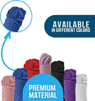 Cordon torsadé en polyester tressé doux enduit de 8 mm, haute ténacité, pour la fabrication de bijoux, le macramé, l'artisanat, les textiles de maison, les vêtements, les sacs à cordon